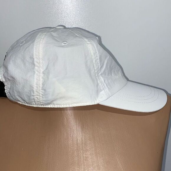 PINK Victoria's Secret Women's White Metallic Dog Baseball Cap Hat Adjustable - Picture 3 of 8